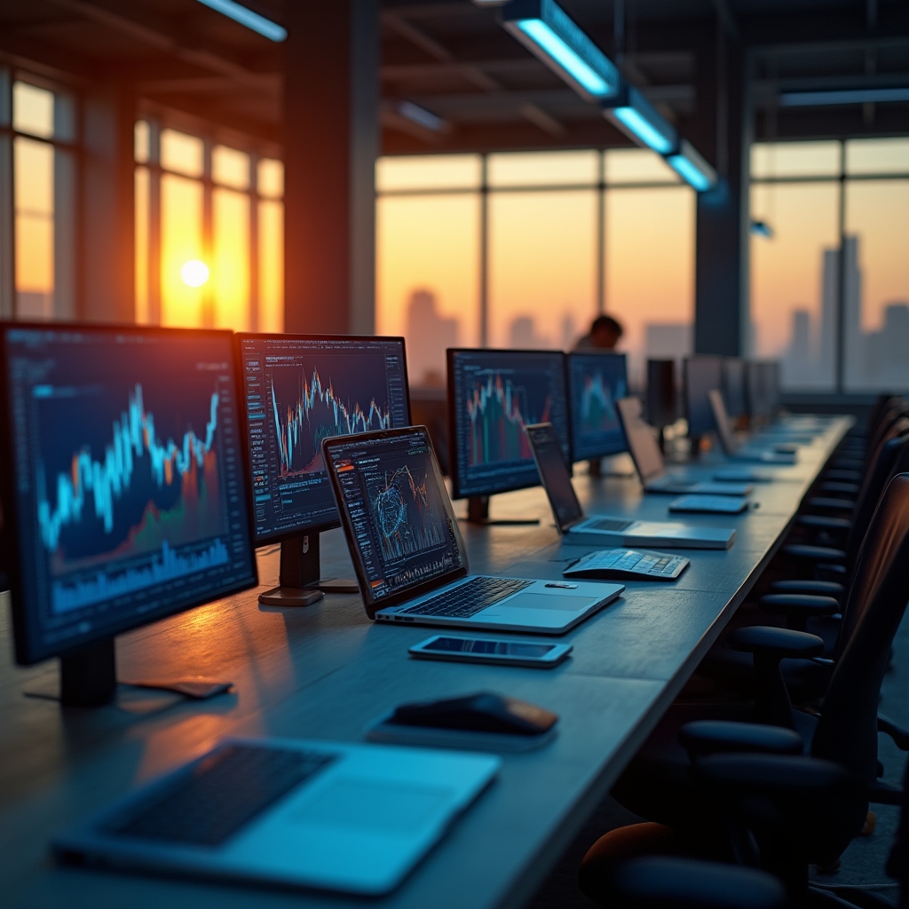 Digital financial ecosystem visualization on modern devices